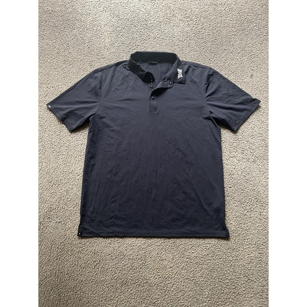PXG Parsons Extreme Golf SS Black & White Polo Shirt Size Large
